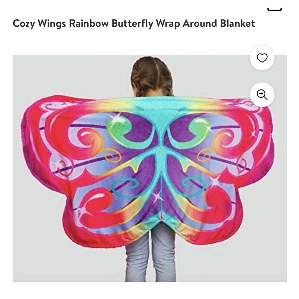 Cozy Wings Butterfly wrap around blanket